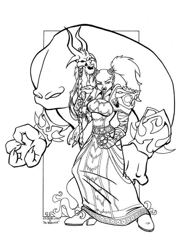 Warcraft Coloring Page