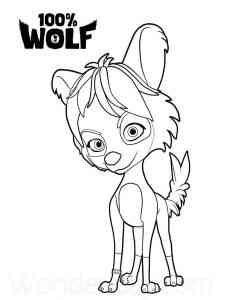 Betty 100% Wolf coloring page