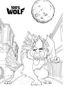 Flasheart Lupin 100% Wolf coloring page