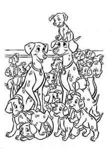 All 101 Dalmatians coloring page