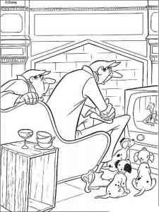 Cartoon 101 Dalmatians coloring page
