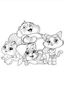 44 Cats coloring page