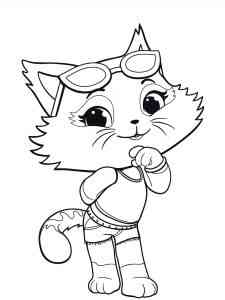 Cute Milady 44 Cats coloring page