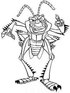 Grasshopper Hopper coloring page