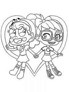 Abby Hatcher with a friend coloring page