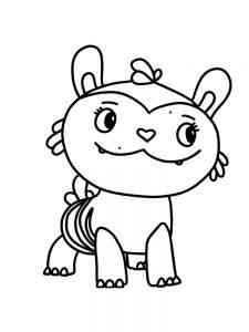 Mo from cartoon Abby Hatcher coloring page