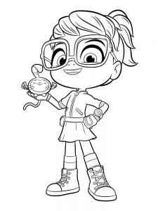 Happy Abby Hatcher coloring page