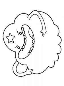 Angry Lumpy Space Princess coloring page
