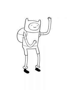 Finn Mertens Adventure Time coloring page