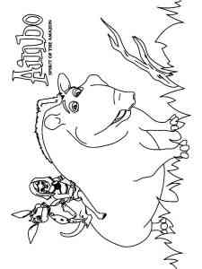 Ainbo Vaca and Dillo coloring page