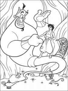 Genie And Aladdin coloring page