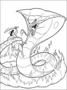 Aladdin and Jafar coloring page