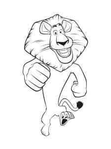 Alex from Madagascar coloring page