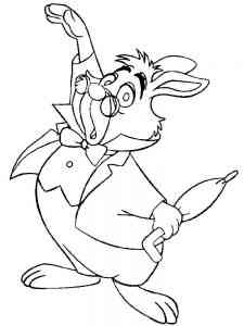 White Rabbit coloring page