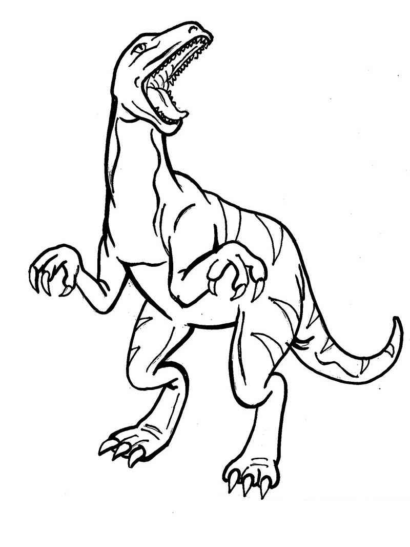 Allosaurus Theropod coloring page