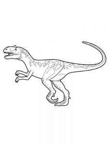 Allosaurus Runs coloring page