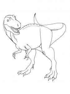 Simple Allosaurus coloring page