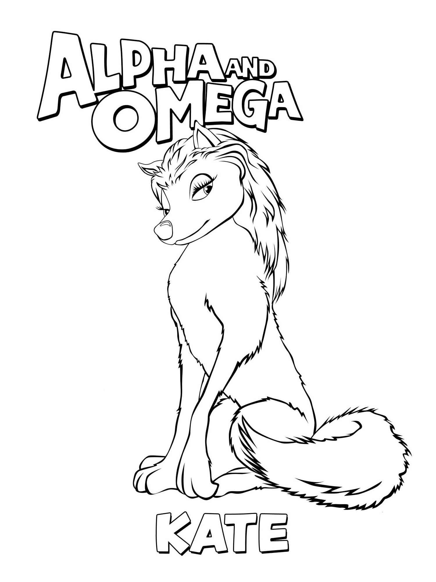 Alpha coloring page