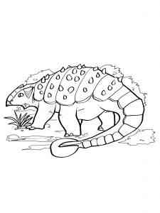 Dino Ankylosaurus coloring page