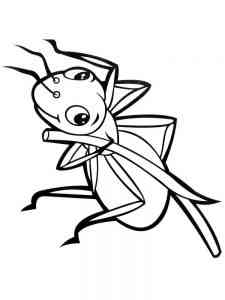 Funny Ant coloring page