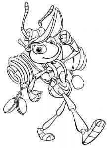Ant Tourist coloring page