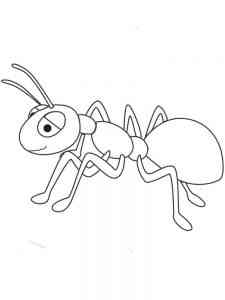 Sad Ant coloring page