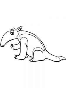 Cartoon Anteater coloring page