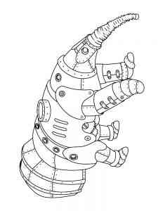 Anteater robot coloring page