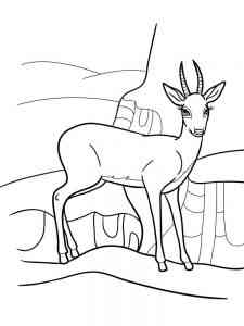 Cartoon Antelope coloring page