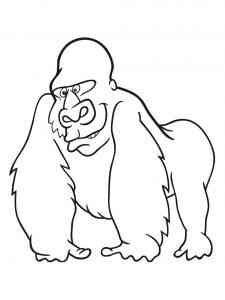 Cartoon Gorilla coloring page