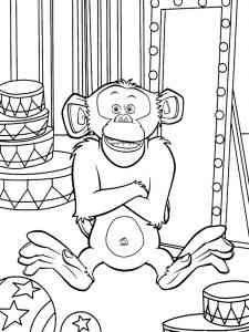 Cartoon Ape coloring page