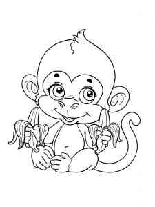 Cute Ape coloring page