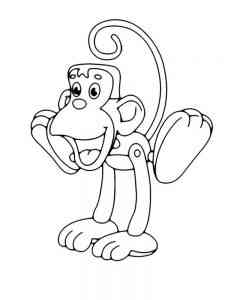Cartoon Ape coloring page