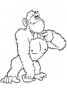Cartoon Gorilla coloring page