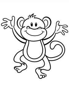Funny Ape coloring page