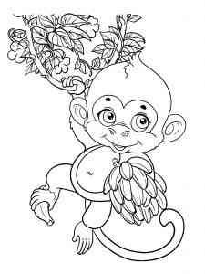 Cute Little Ape coloring page