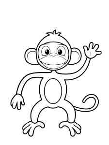 Easy Ape coloring page