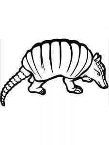 Strong Armadillo coloring page