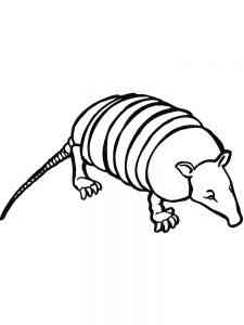 Easy Giant Armadillo coloring page