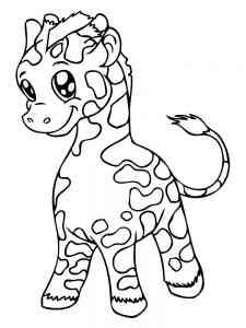 Little Giraffe coloring page