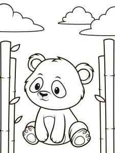 Baby Panda coloring page