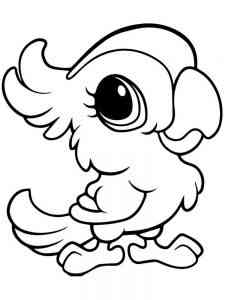 Baby Parrot coloring page