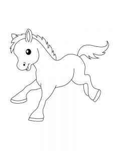 Foal coloring page