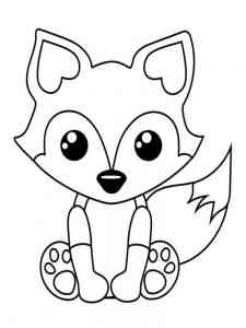 Little Fox coloring page