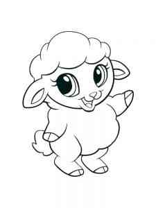 Baby Lamb coloring page