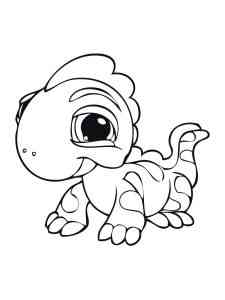 Baby Lizard coloring page