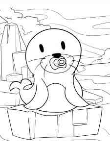Baby Sea Lion coloring page