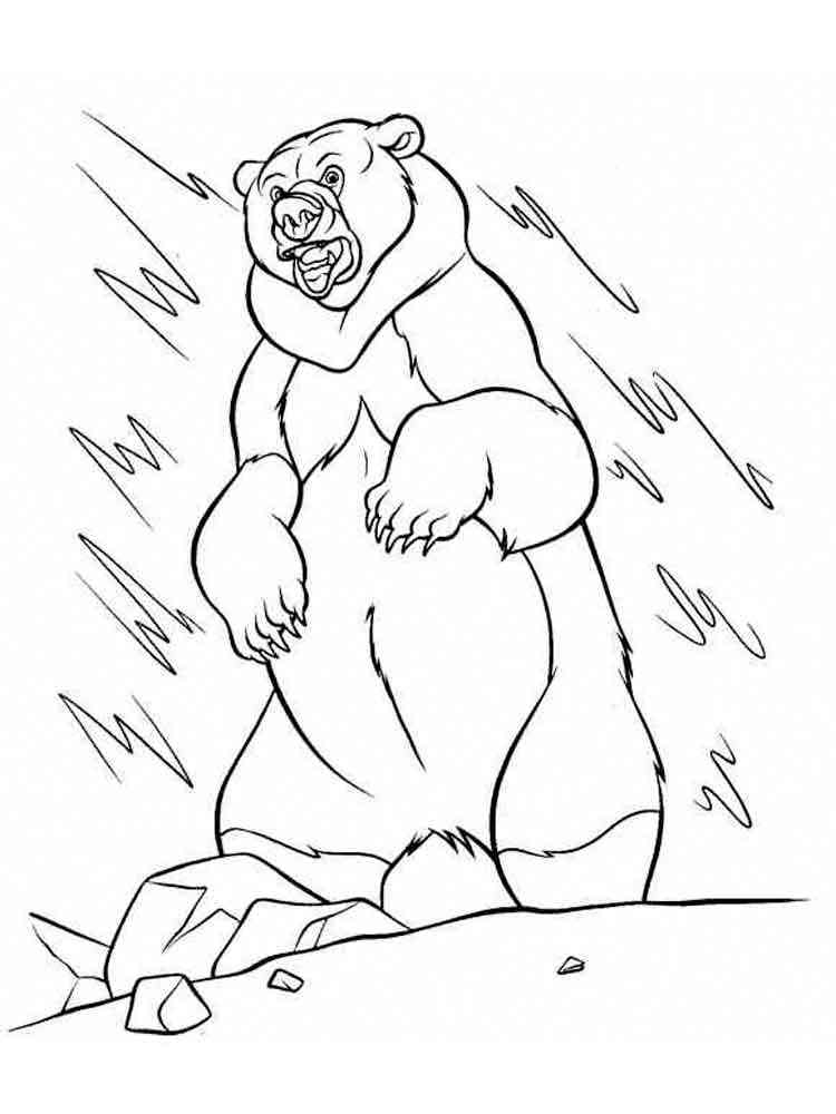 Angry Bear coloring page