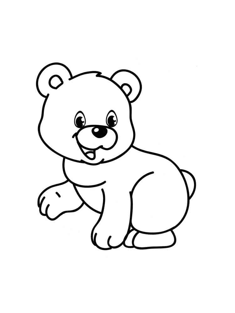 Cute Bear coloring page