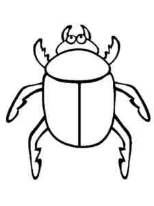 Easy Beetle coloring page